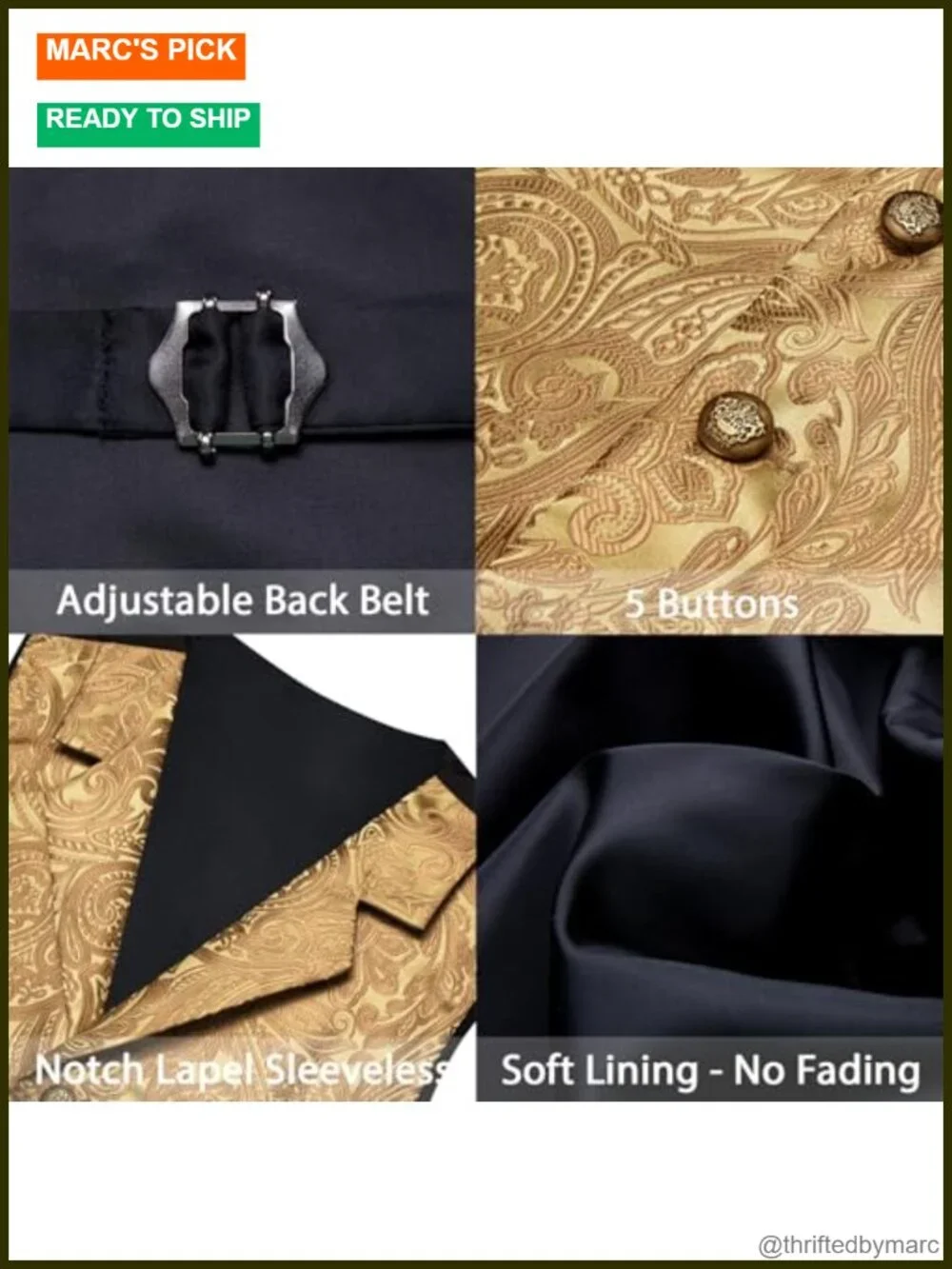 Mens Silk Paisley Vest Tie Set Formal Wedding Tuxedo Waistcoat